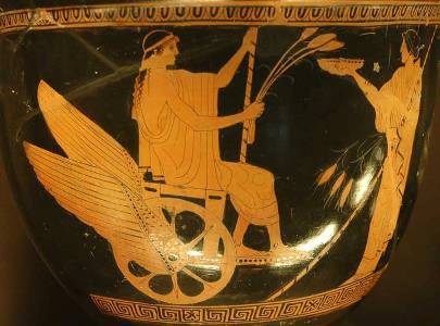 kalli-pygos: I’m just saying. Triptolemus in a wheelchair. Triptolemus in a winged wheelchair?