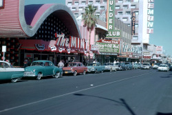 20th-century-man:  Las Vegas in the 1950′s.