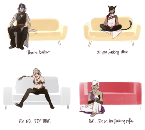 sofa sitting positions