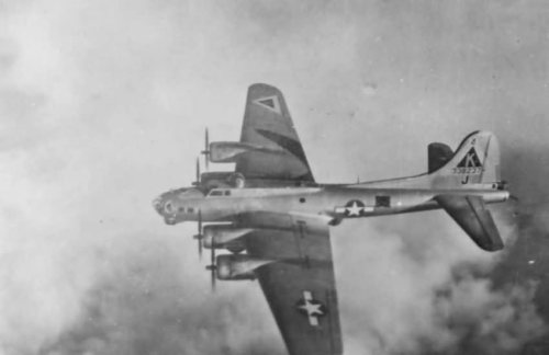 Boeing B-17G Flying Fortress 43-38237 of the 379th Bomb Group, 527th Bomb Squadron.