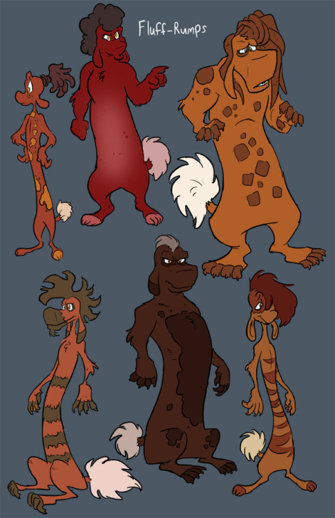Working on Sawyer and Marty’s species.