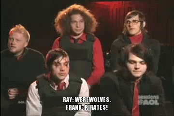 ierosway:gerardwhichwayarethepickles:Werewolves or vampires?i’ve always loved how frank and gerard l