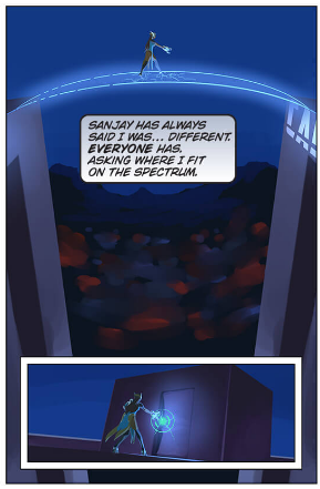 chimeracorp:  liache:  reminder that symmetra is canonically autistic like it’s outright stated in the official comic that she’s on the “spectrum” aka the austism spectrum (bc what other spectrum could she be referring to?? one that makes her “different”,