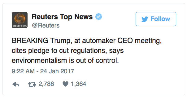 the-future-now:  Trump promises to rein in environmentalism for the auto industryTrump