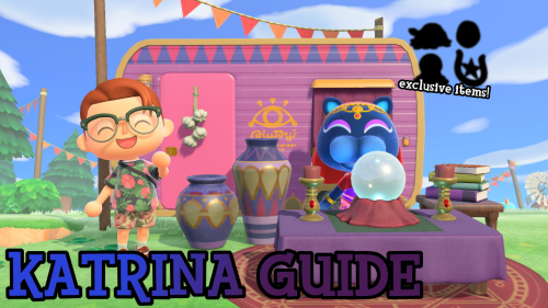 bidoofcrossing:  Animal Crossing: New Horizons - Katrina Guide &amp; Exclusive Items    Katrina may have been one of the few Special Characters to return to New Horizons in some capacity, but it seems she’s gone under the radar for a lot of players.