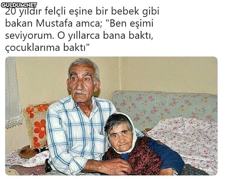 20 yıldır felçli eşine bir...