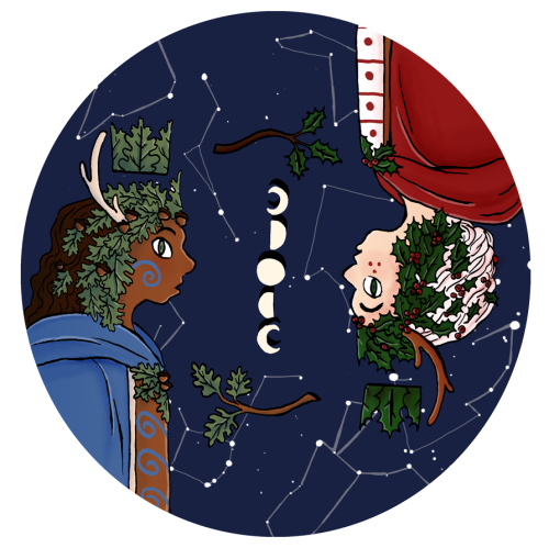 folktale week day four: solstice the oak queen and the holly queen meet at the changing of the seaso