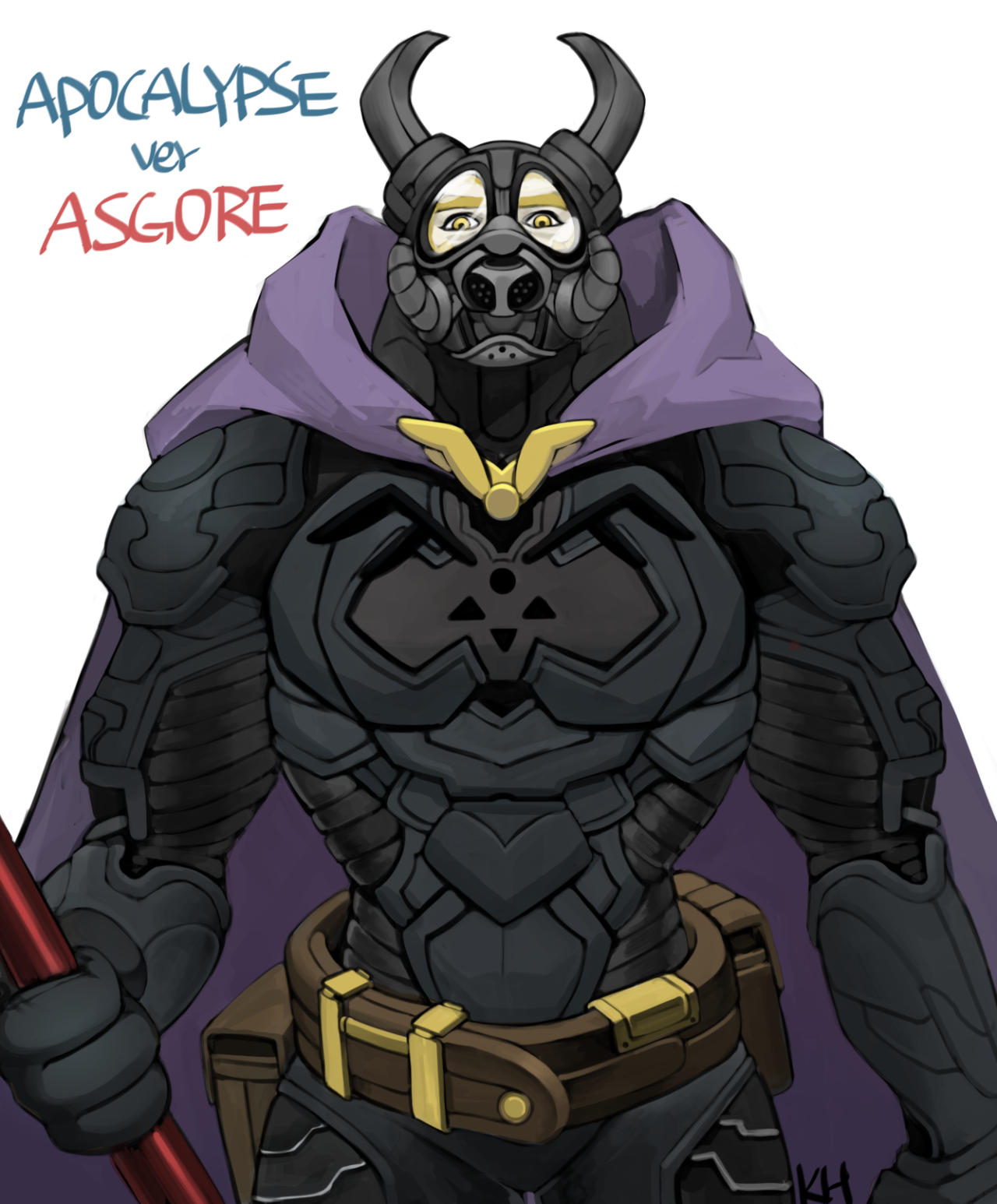 kkhoppang:apocalypse AU Asgore and doods