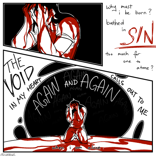 [cw: drug use, sex, self harm, blood, etc] A little vent poem/comic about struggling with bpd that’s