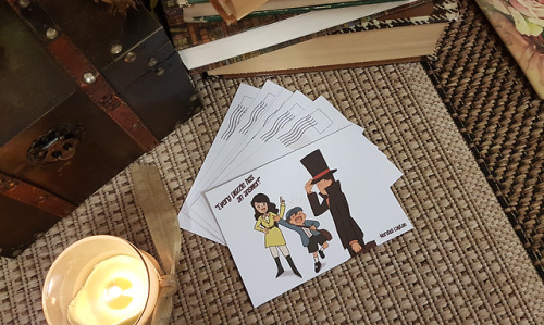 Our charming postcards by Searift, Jenna and Mallowboo!Since our booklets take a while longer than e