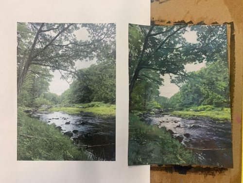 Getting quite close to finding the magic with this little study of the Medomak River &hellip; #lands