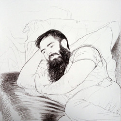 thedailydrawingproject:  © Olivier FlandroisPortrait,