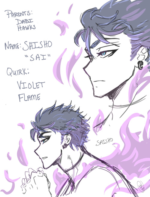 I have been bad and not posting to Tumblr aHHHHH My Dabihawks love child Saisho!