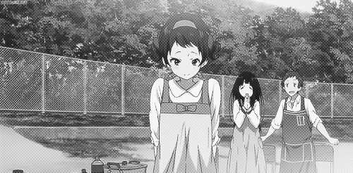  Hyouka -- Cooking Contest (Ibara Mayaka acting cute).         