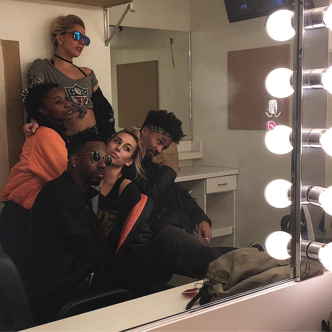 gagaroyale:    Stuntin backstage, #SuperBowl #halftime rehearsal break. It’s gonna