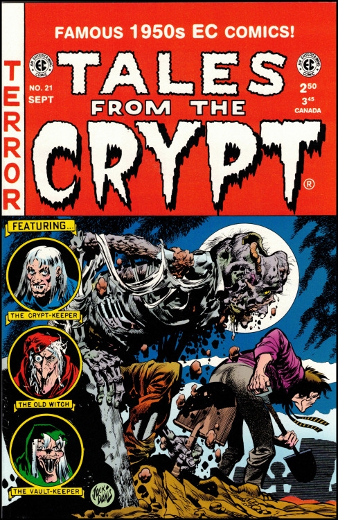 Tales From the Crypt #21, September 1997. Cover art by Jack Davis. Reprint of a 1953 pre-code horror