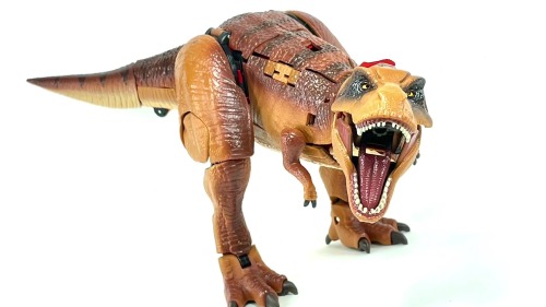 Transformers x Jurassic Park Tyrannocon Rex and JP93 in-hand images.