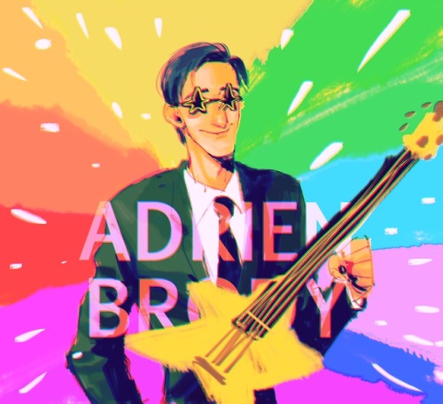 ahou-dori:adrien brodyyy sketchs