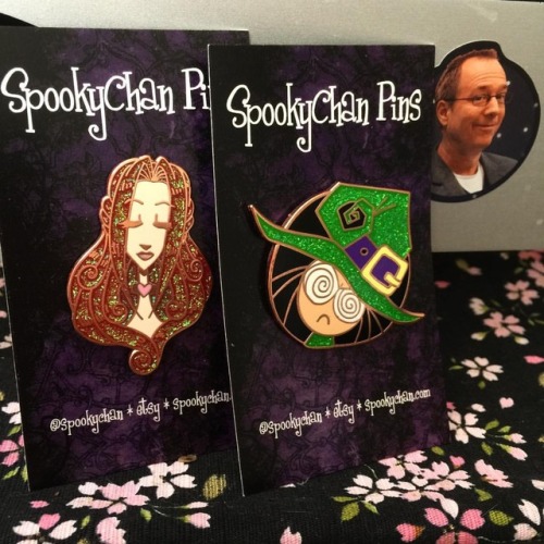 #SpookyChanPins! Joel approved (well in my dreams!) go get &lsquo;em in my etsy shop! etsy.com/shop/