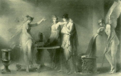 Psyche and Her Two Sisters, Jean-Honore FragonardMedium: oil,canvas