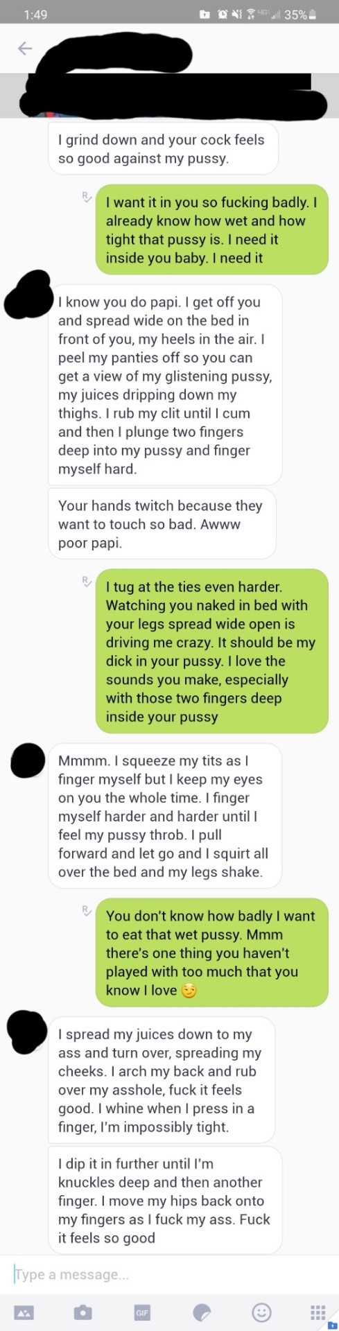 Baby, get that dick out of my asshole !!!