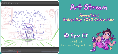 We’re going live with cleaning up the last few key frames of this animation! Come join us and watch 