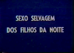 attractivedecoy:  Wild Sex of the Children of the Night (1982)
