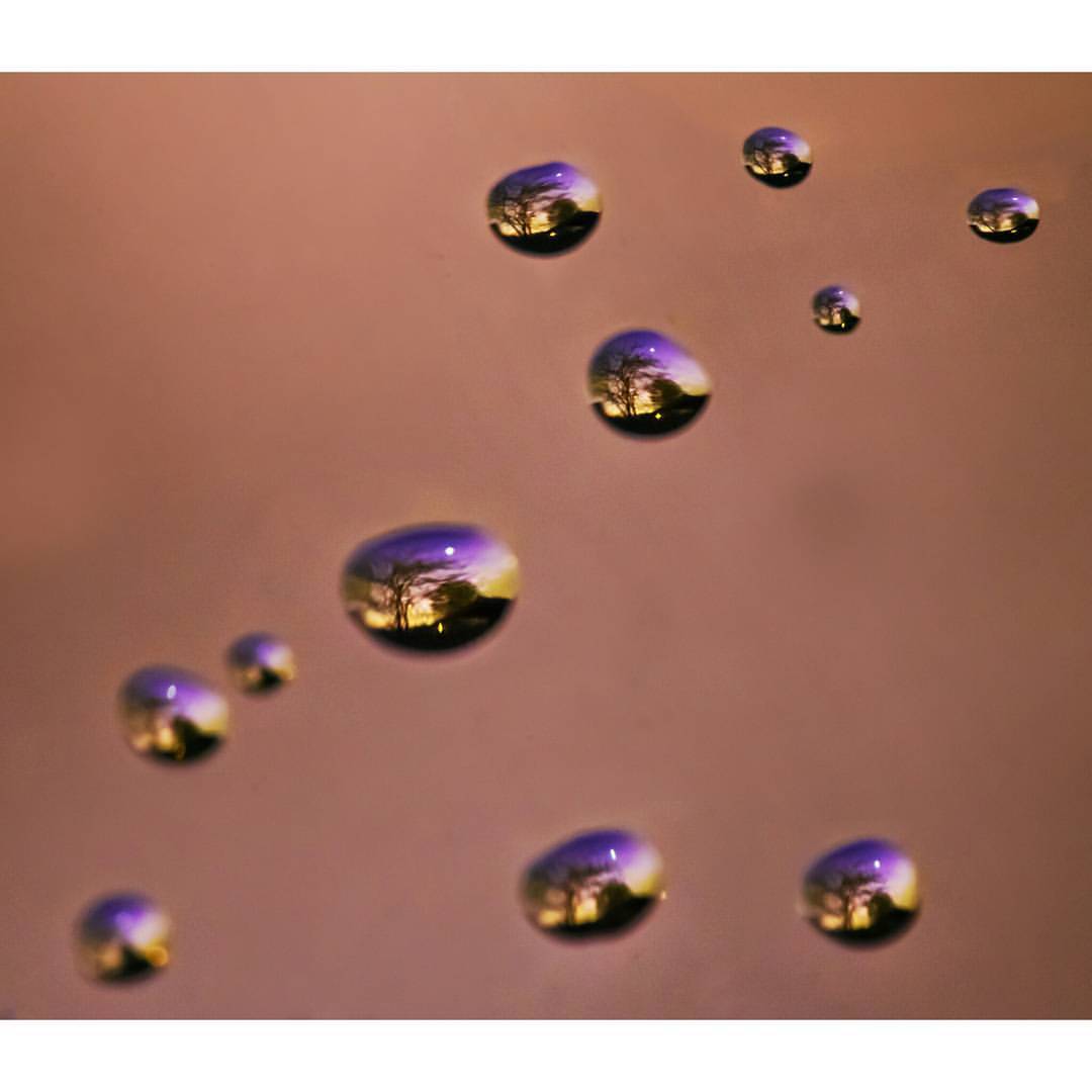 Venus Through Water Drops #nasa #apod #venus #planet #water #drops #refraction #surfacetension