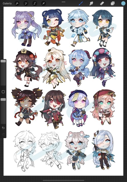 liyue charms progress! they’ll be available soon in my onilne store^^