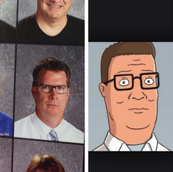 collegehumor:  Hank Hill Spotted in Yearbook Yeeeep.