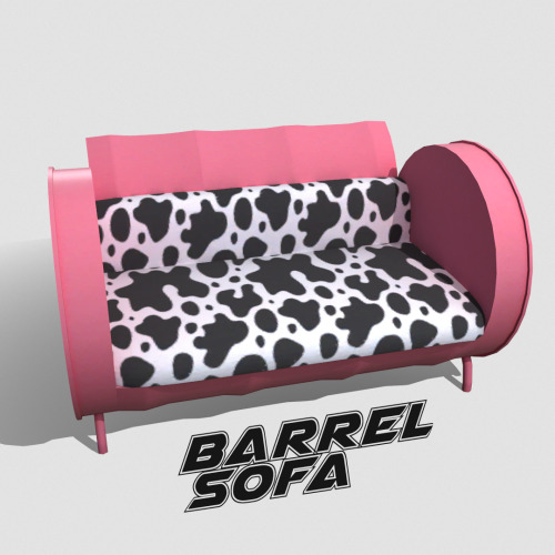 Barrel Sofa | 7 Swatches | 3.7 Polys | Functional | BGC mediafire | sfs