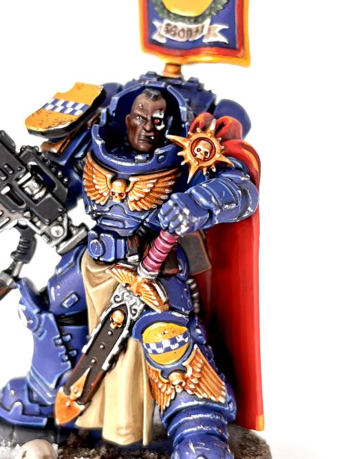 Captain with Master-crafted Heavy Bolt Rifle, Bonta Talenti of the Ultramarines.