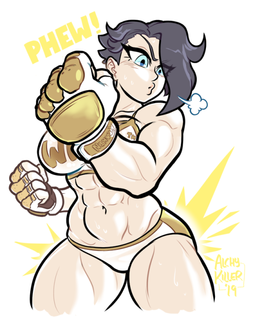 alchykiller: Boxer-chan having just put down a fool for @shardanic​ (Very late) payback for thi