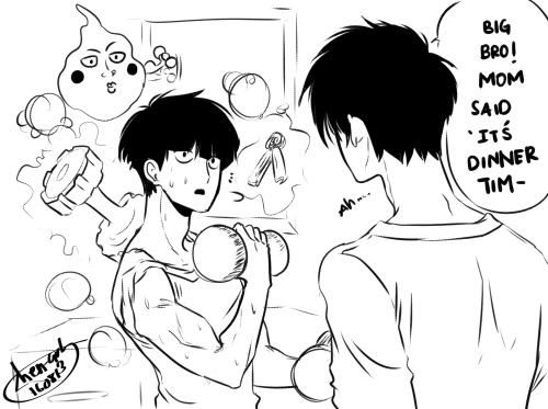 chen-art:  What if Mob’s body improved??  _(:3」∠)_  