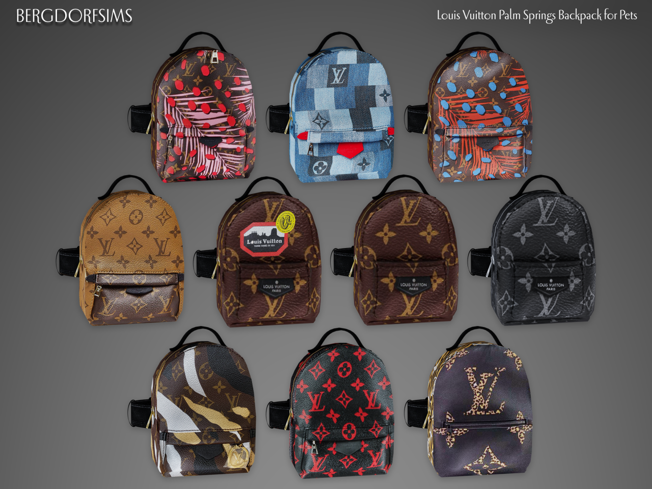 Emily CC Finds — bergdorfsims: Louis Vuitton Palm Springs Backpack