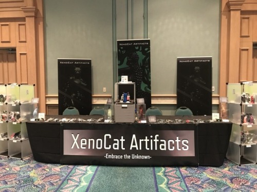 xenocatartifacts: Our booths at MFF and FWA! Getting better each time! DenFur is right around the co