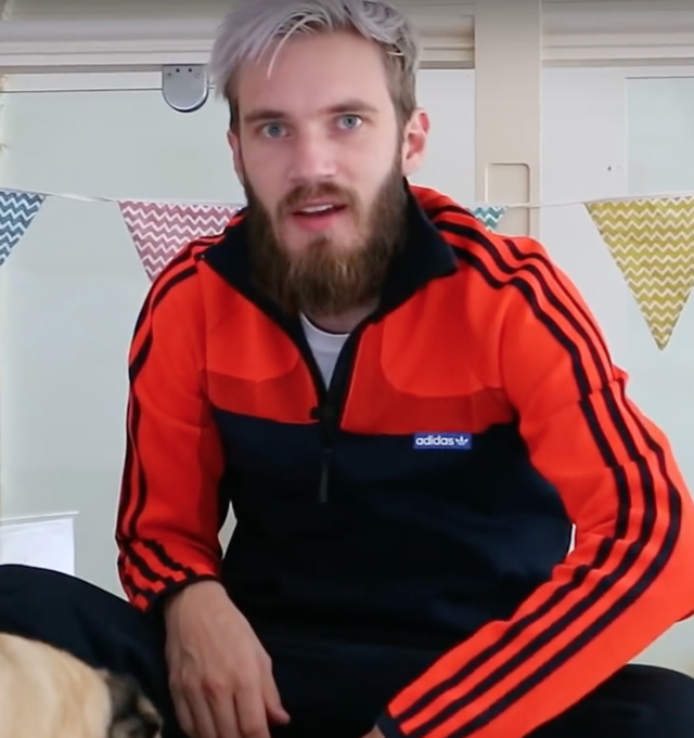 it's pewdiepie's clothes — knitted tracksuit $299.99 from adidas