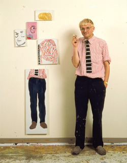  David Hockney in his studio 