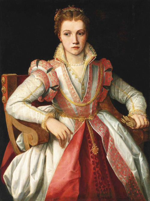 jaded-mandarin: Francesco Salviati del Rossi. Portrait of a Lady, 16th Century.
