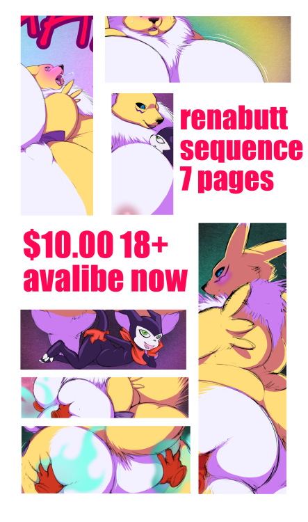 midsummernightsdreamarts:    hey everyone.with my computer hard drive bricked at the moment I am am unable to get out the newest portal comic pages as I am unable to work on them in the asus, however I was able to put together this.if you like renamon