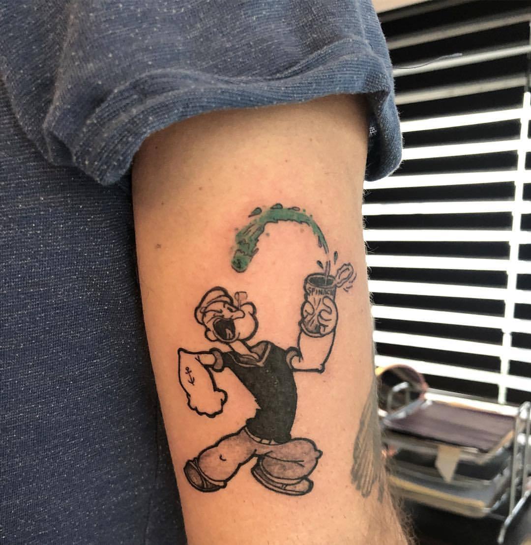 Popeye Navy Tattoo - Ace Tattooz