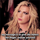 spacekesha-deactivated20151019:  “I’m a crusader for being yourself and loving