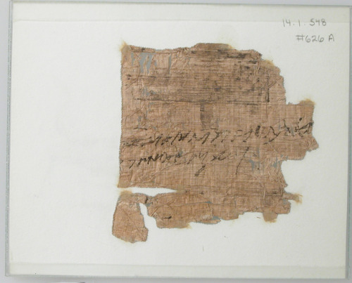 Papyrus Fragment of a Letter via Medieval ArtMedium: Papyrus and inkMuseum Excavations, 1913-1914Met