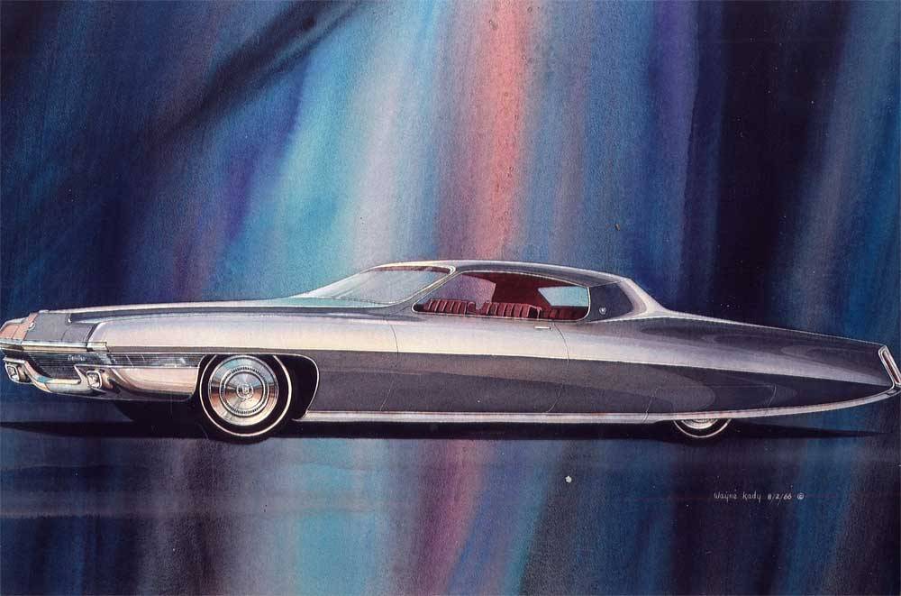 formtrends:  Designer Wayne Kady’s #Cadillac DeVille rendering. Penned this day
