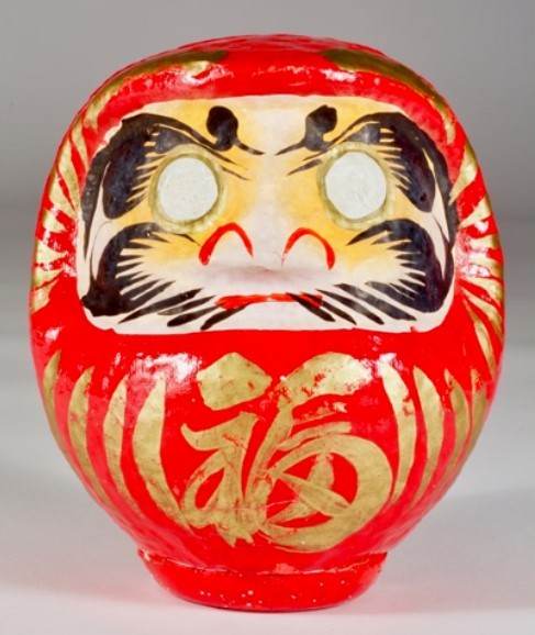 thechildrensmuseum:A Daruma doll is a round-shaped paper Japanese doll namedafter the monk who found