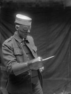 cocalin:  gunrunnerhell:  Retro A few images of experimental armor prototypes for troops serving in World War I. Most of the designs are French in origin but there are some U.S and British examples as well. Although the quote is generally “Necessity