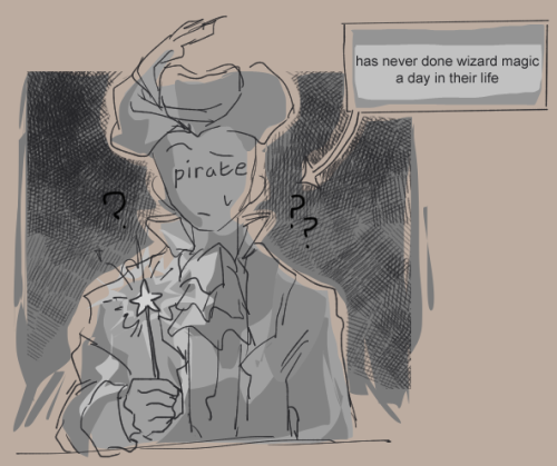 extravalgant: more pirate + wiz things…. feat this au im thinkin about where the pirate and t