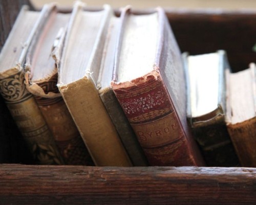 oldfarmhouse: Sundays are for,  #Flea'Market finds and old leather bound books