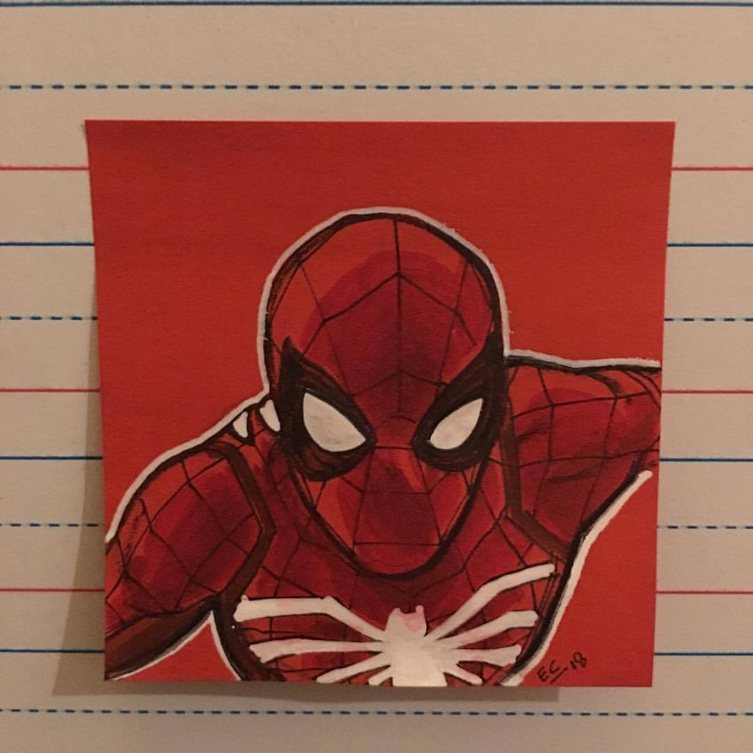 Spider-Man Post-It Note drawing by ethancastillo on DeviantArt