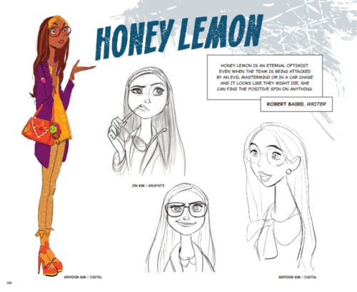 Character designs from The Art of Big Hero 6 